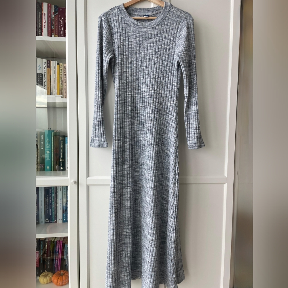 Blue Knitted Maxi Dress from Old Navy